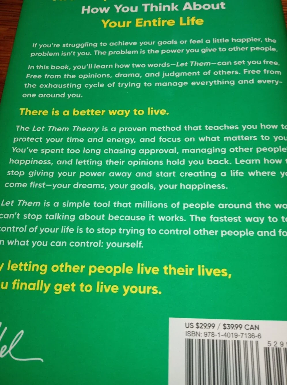 The Let Them Theory Coffee Table Book - Mel Robbins